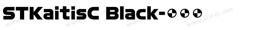 STKaitisC Black字体转换
